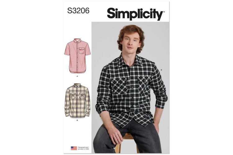 S3206 - Simplicity Sewing Pattern - Men / Boy Top
