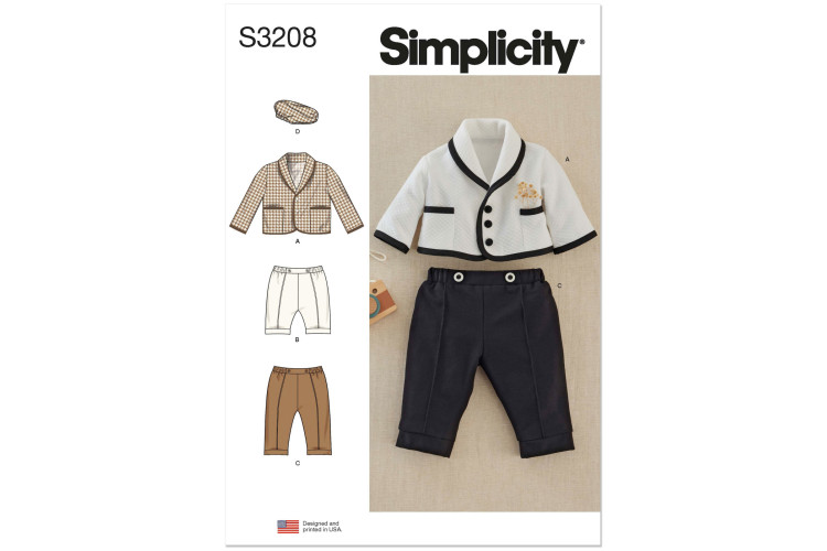 S3208 - Simplicity Sewing Pattern - Baby Casual Wear
