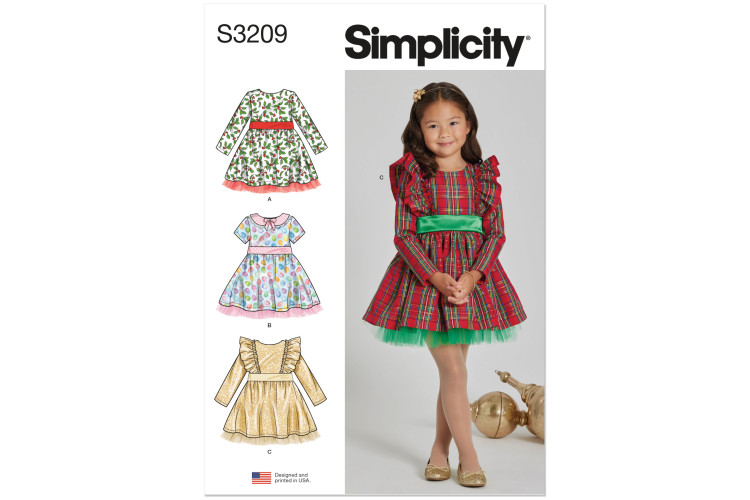 S3209 - Simplicity Sewing Pattern - Child Dress