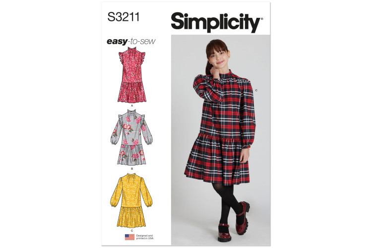 S3211 - Simplicity Sewing Pattern - Girl / Girl Plus Dress