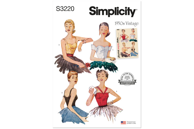 S3220 - Simplicity Sewing Pattern - Misses Top / Vest
