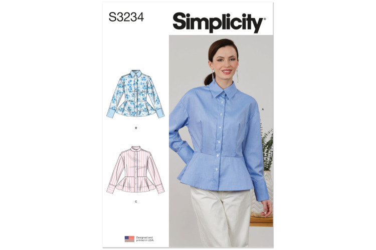 S3234 - Simplicity Sewing Pattern - Misses Top