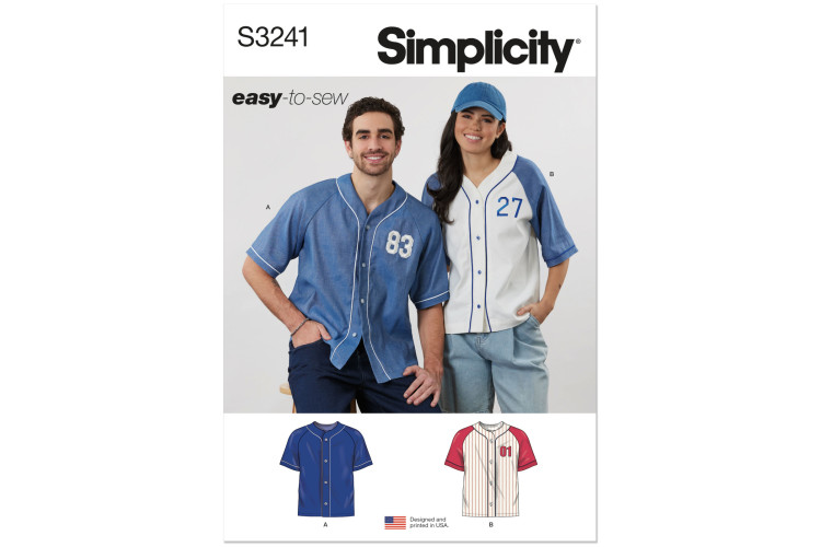 S3241 - Simplicity Sewing Pattern - Unisex Top