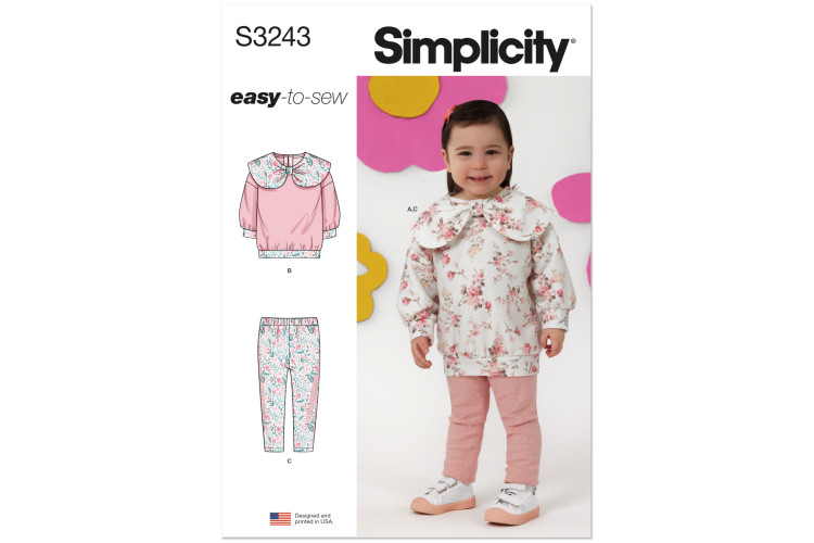 S3243 - Simplicity Sewing Pattern - Toddler Casual Wear