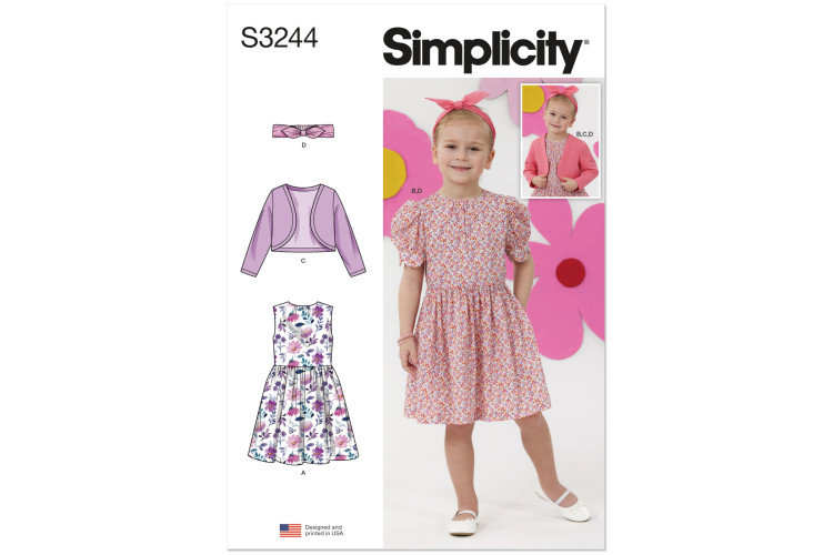 S3244 - Simplicity Sewing Pattern - Child Dress