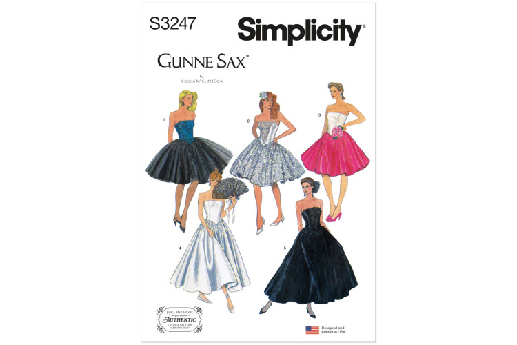 S3247 - Simplicity Sewing Pattern - Misses Dress