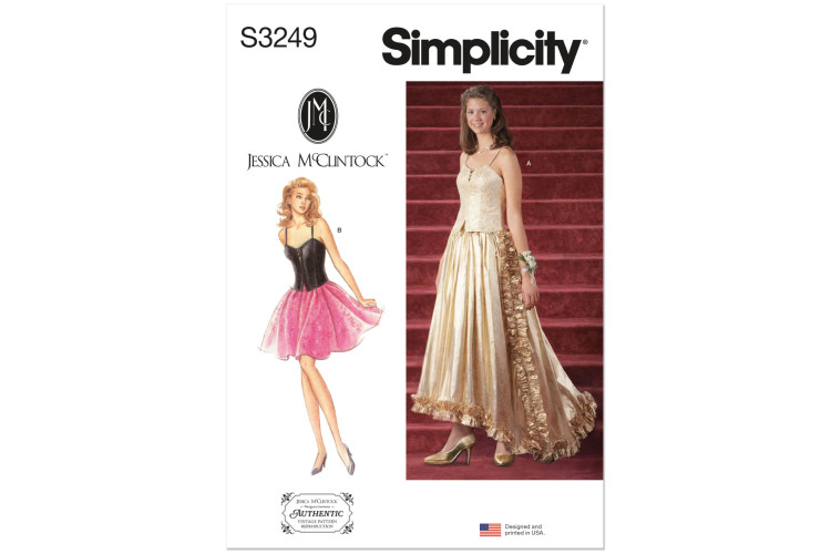 S3249 - Simplicity Sewing Pattern - Misses Dress