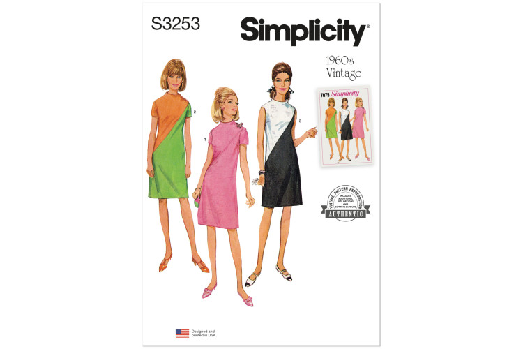 S3253 - Simplicity Sewing Pattern - Misses Dress