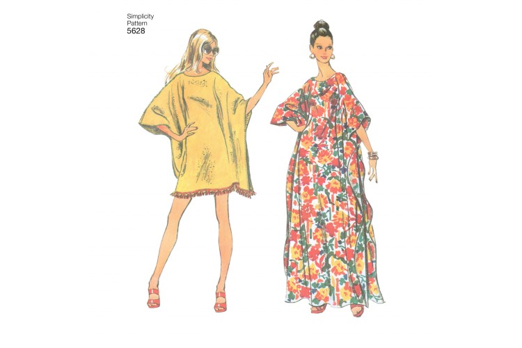 S5628 Women's One Size Vintage Jiffy Caftan
