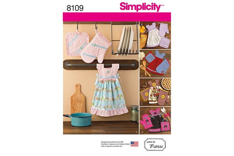 S8109 Towel Dresses, Pot Holders and Oven Mitts