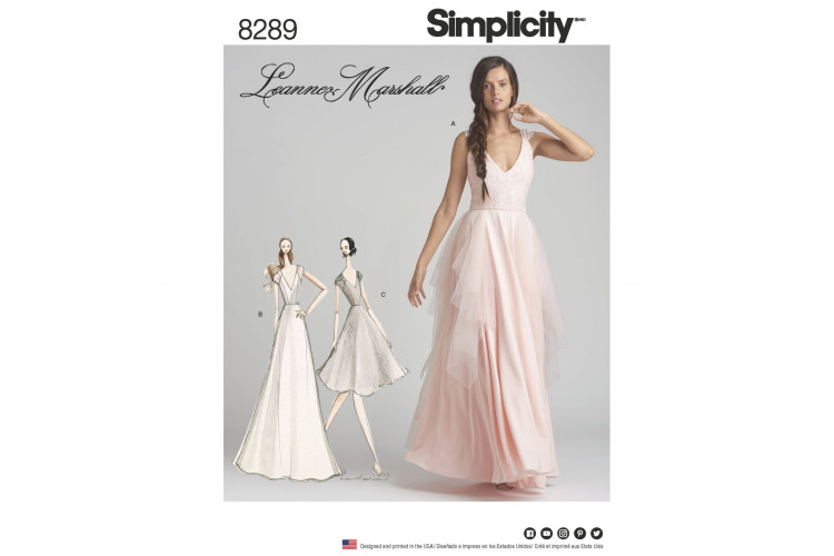 S8289 Misses' Special Occasion Dresses