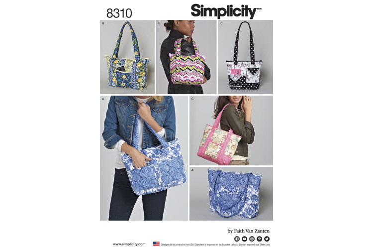 S8310 Quilted Bags in Three Sizes