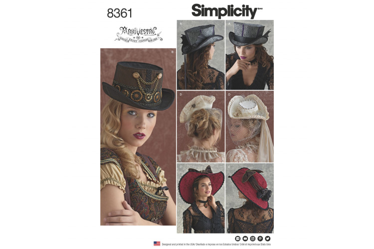 S8361 Hats in Three Sizes: S (21