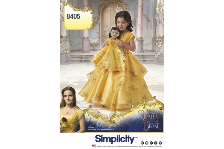 S8405 Disney Beauty and the Beast Costume for Child and 18