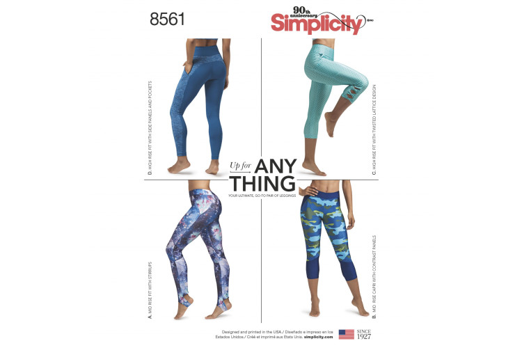 S8561 Misses' and Women's Leggings