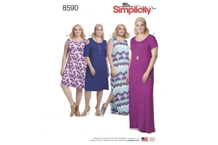 S8590 Women's Knit Dresses