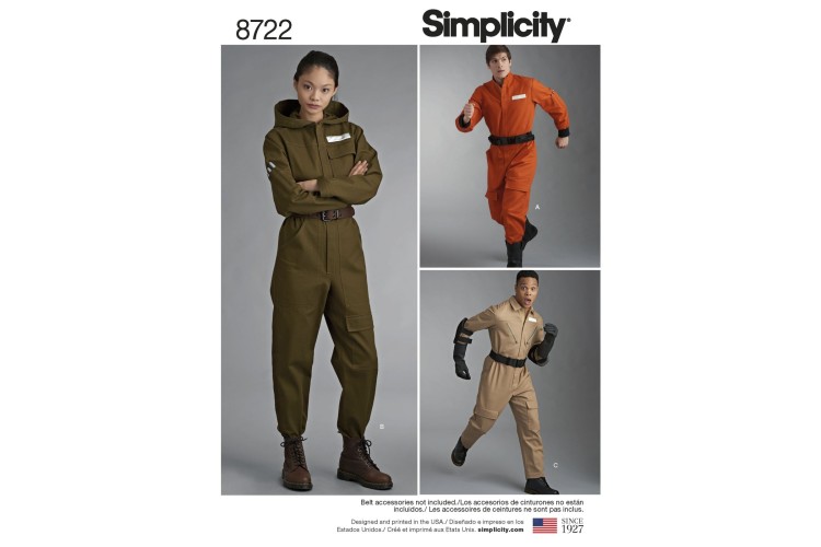 S8722 Women's, Men's and Teens' Costume