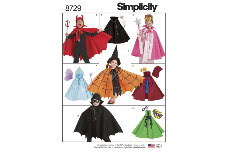 S8729 Child's Cape Costumes