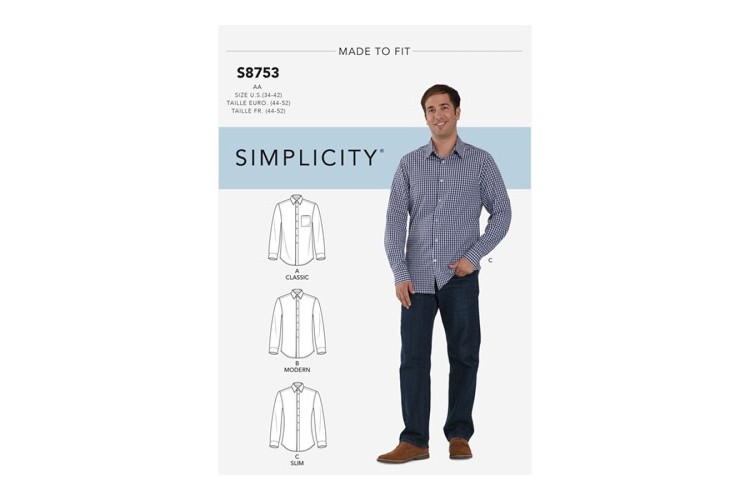 S8753 Men's Classic, Modern and Slim Fit Shirt