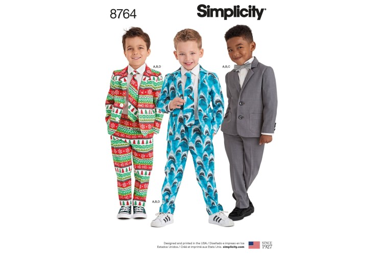 S8764 Boys Suit and Ties