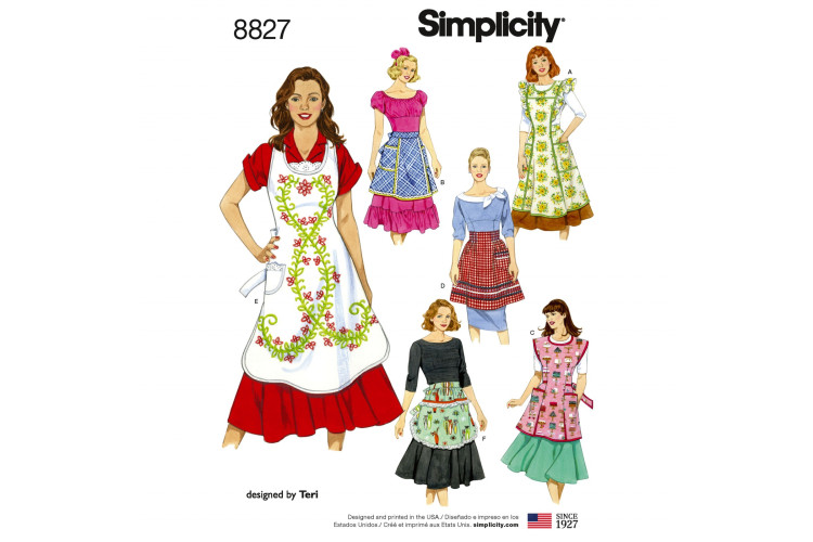 S8827 Misses' Aprons