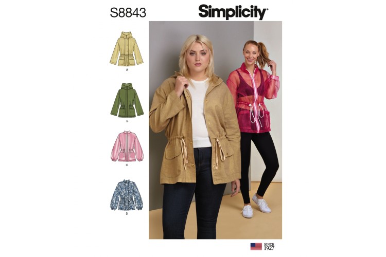 S8843 Misses' Casual or Anorak Jacket
