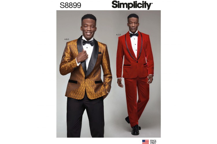 S8899 Men's Tuxedo Jackets, Pants and Bow Tie