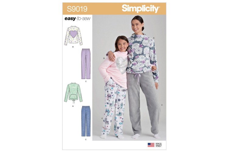 S9019 Girls' and Misses' Loungewear