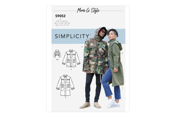 S9052 Mimi G Style Misses' Mens & Teen's Jacket & Hood