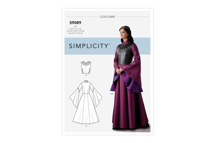 S9089 Misses' Fantasy Costume