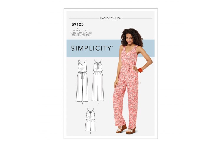 S9125 Misses' Dresses, Jumpsuit or Playsuit