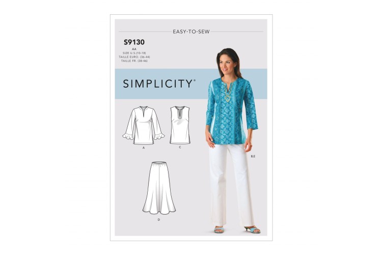 S9130 Misses' & Women's Tops & Bottoms