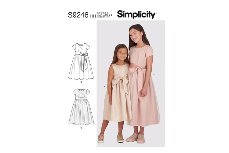 S9246 Children's and Girls' Dresses