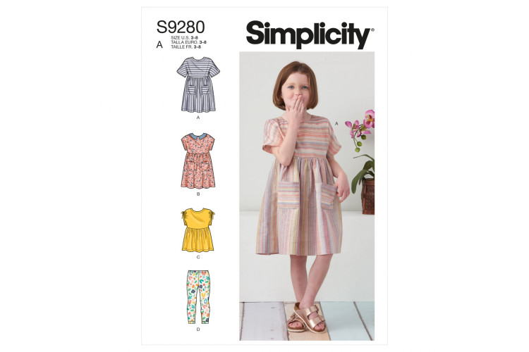 S9280 Children's Dresses, Top and Leggings