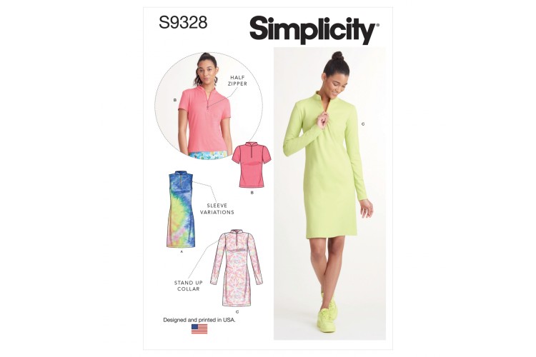 S9328 Misses' Knit Dresses and Top