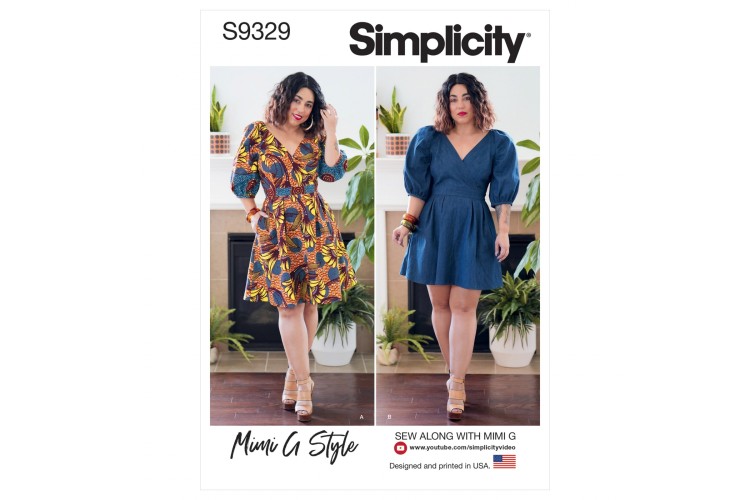 S9329 Misses' Dress in Two Lengths Mimi G Style