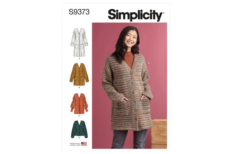 S9373 Misses' Knit Cardigans