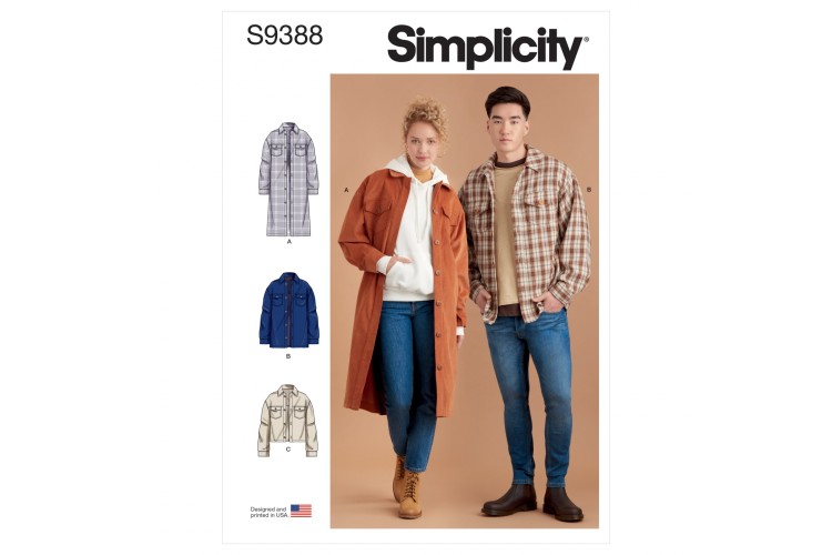 S9388 Unisex Shirt Jackets