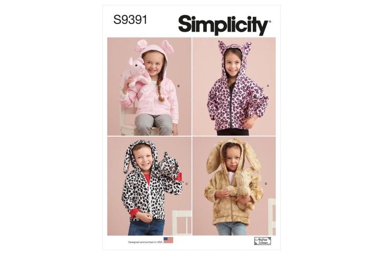 S9391 Toddlers' Jackets and Small Plush Animals