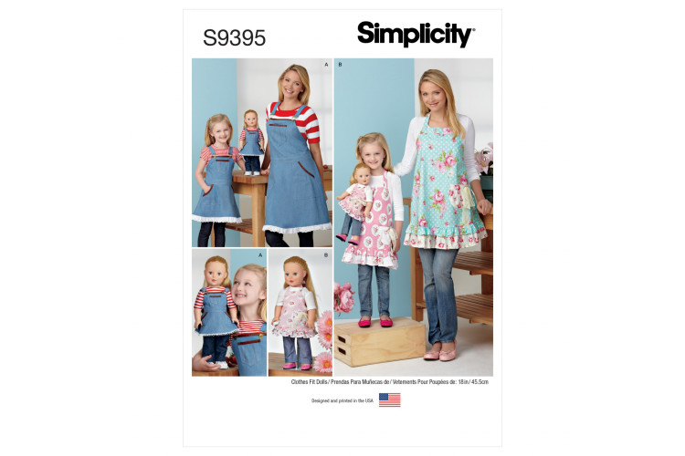 S9395 Aprons for Misses', Children and 18