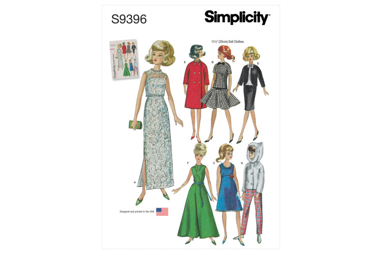 S9396 Vintage Doll Clothes'