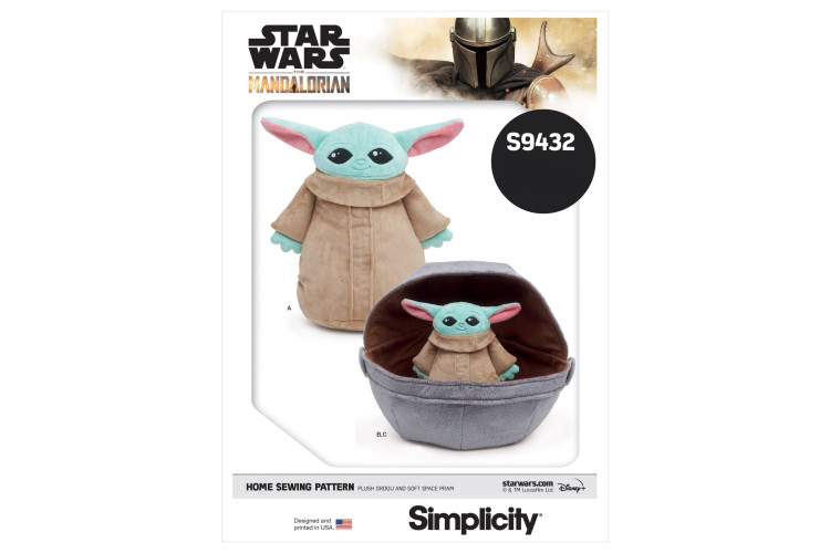 S9432 Star Wars Plush Grogu and Soft Space Pram