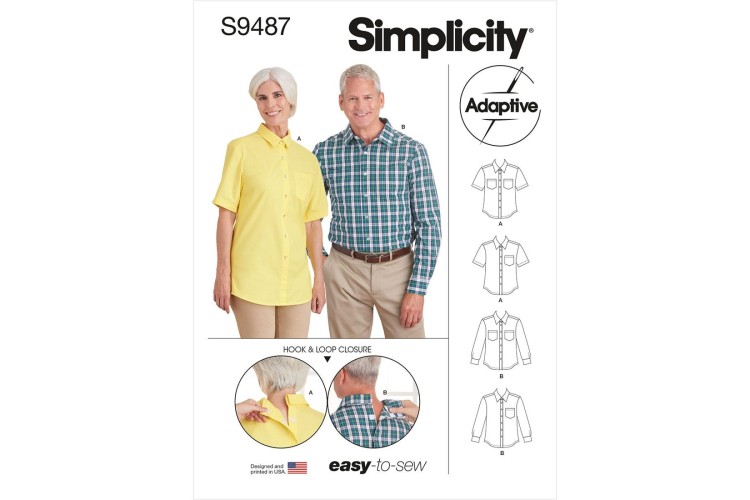 S9487 Unisex Adaptive Shirt