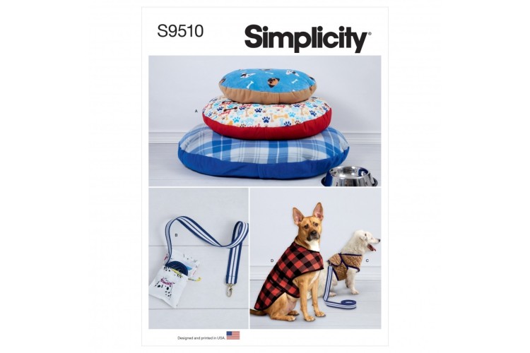 S9510 Simplicity Dog Beds, Leash With Case, Harness Vest and Coat
