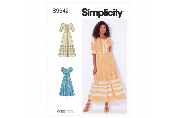 S9542 Simplicity Misses Dresses