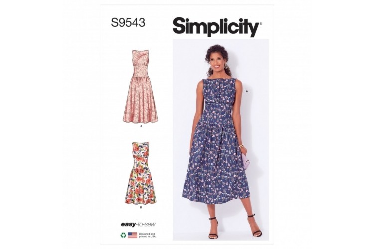 S9543 Simplicity Misses Dresses
