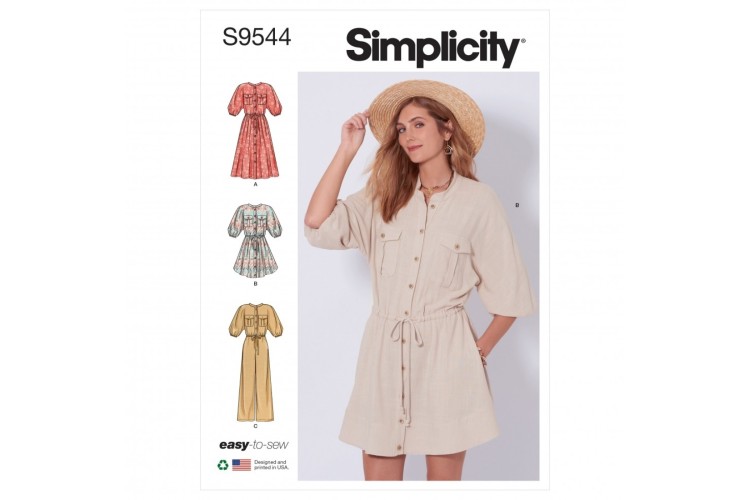 S9544 Simplicity Misses Dresses