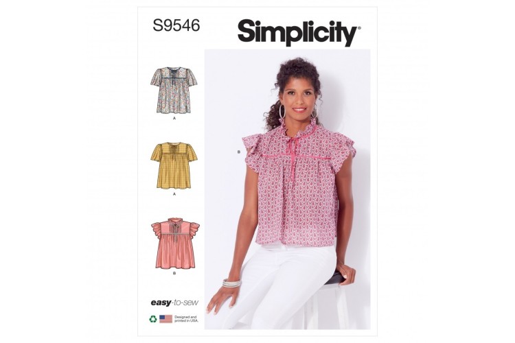 S9546 Simplicity Misses Tops