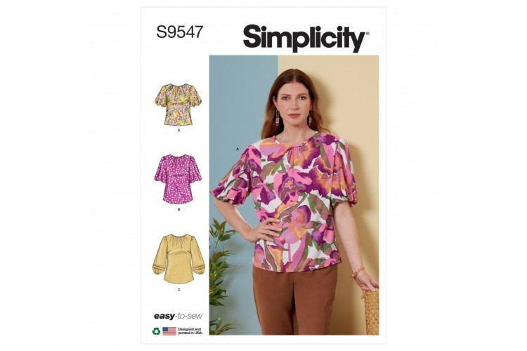 S9547 Simplicity Misses Top and Tunic