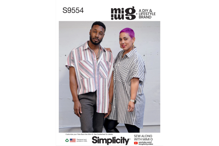 S9554 Simplicity Unisex Shirt In Two Lengths